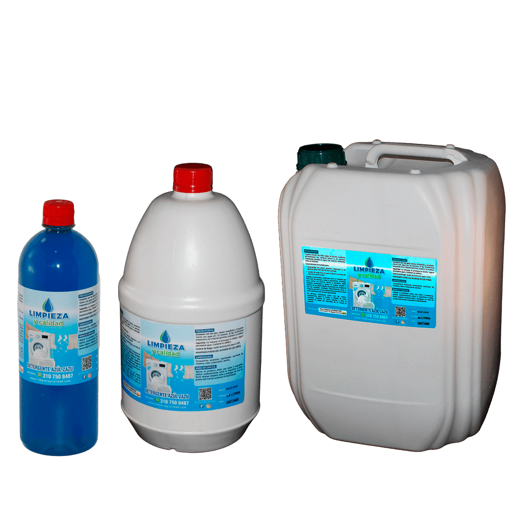 Detergente azul zazu